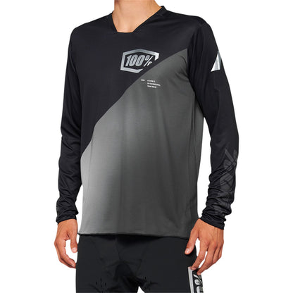 100% R-Core-X Long-Sleeve Jersey - Black/Gray - Small 40000-00000_878292