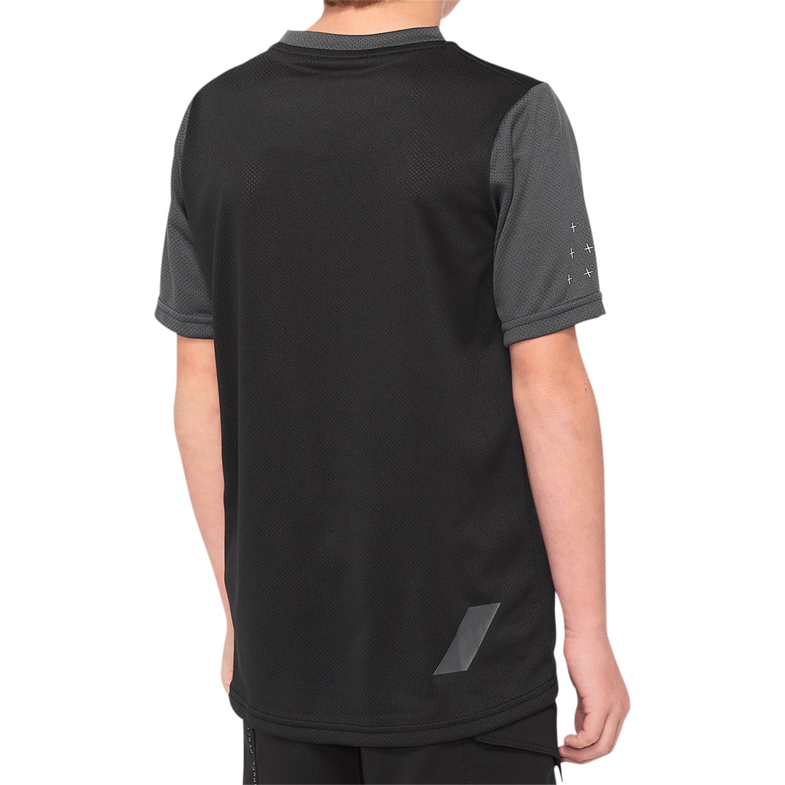 100% Youth Ridecamp Jersey Short-Sleeve Black/Charcoal - XL OPEN BOX [MPN: 40031-00003]_2293724
