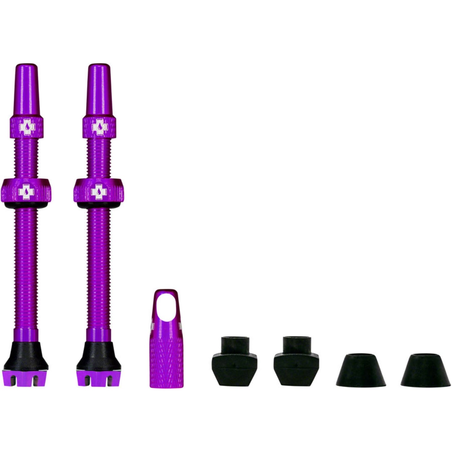 Muc-Off Tubeless Valve - Presta - 44mm - Purple - Pair - V2 [MPN: 20423]_1300137