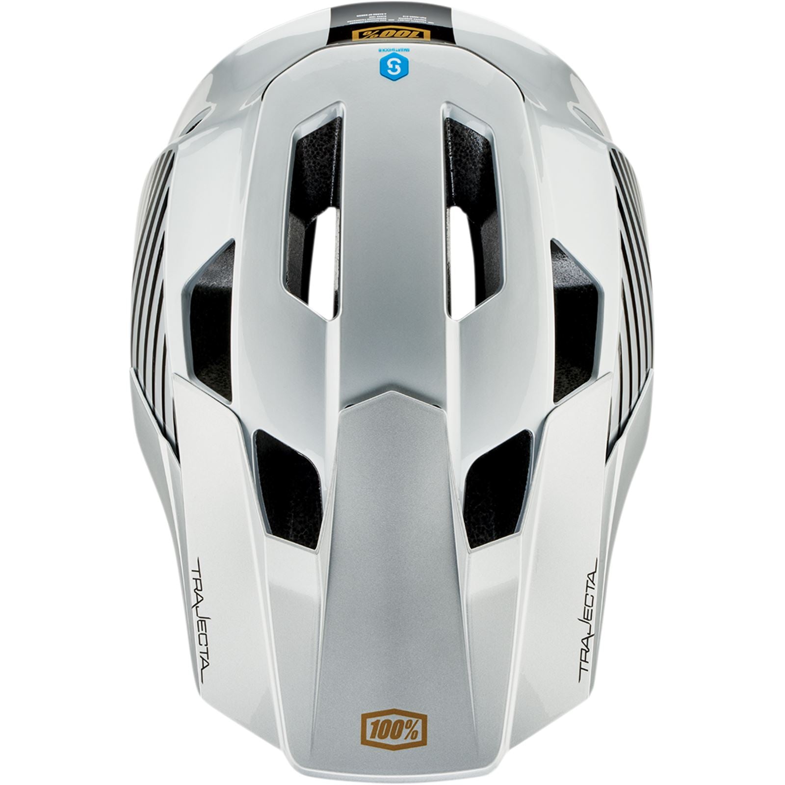 100% Trajecta Helmet - Fidlock - Ranelagh - Silver - Large 80003-00015_1133586