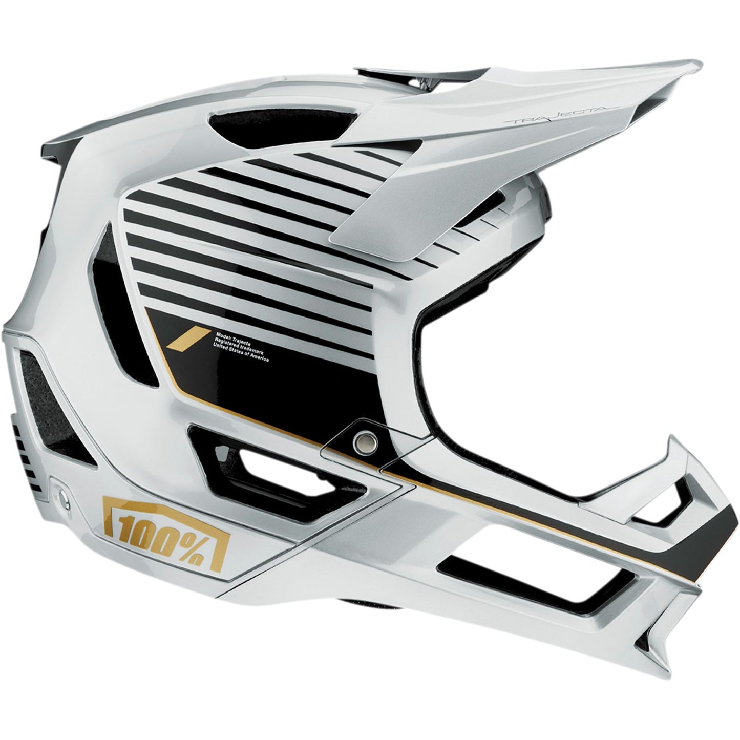 100% Trajecta Helmet - Fidlock - Ranelagh - Silver - Large 80003-00015_1133588