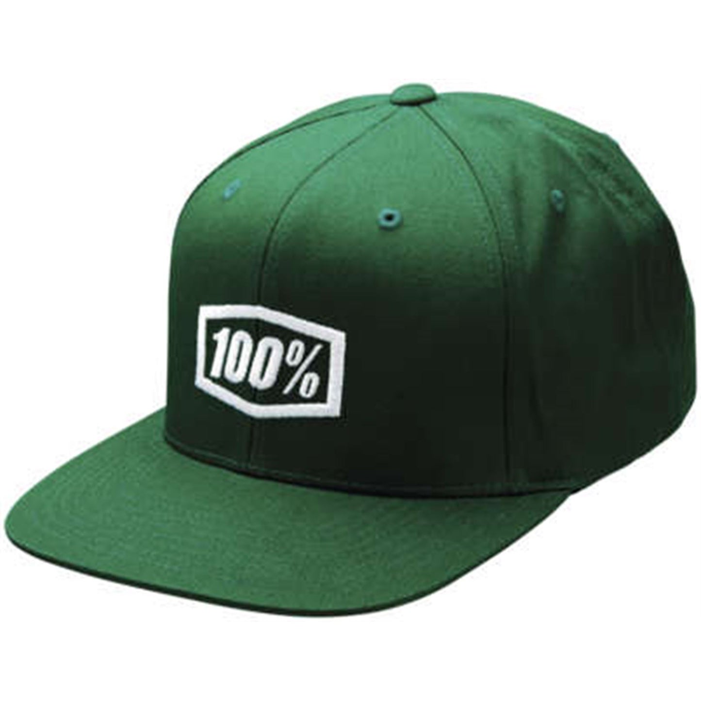 100% Icon Snapback Hat - Green - One Size 20044-00002_1067097