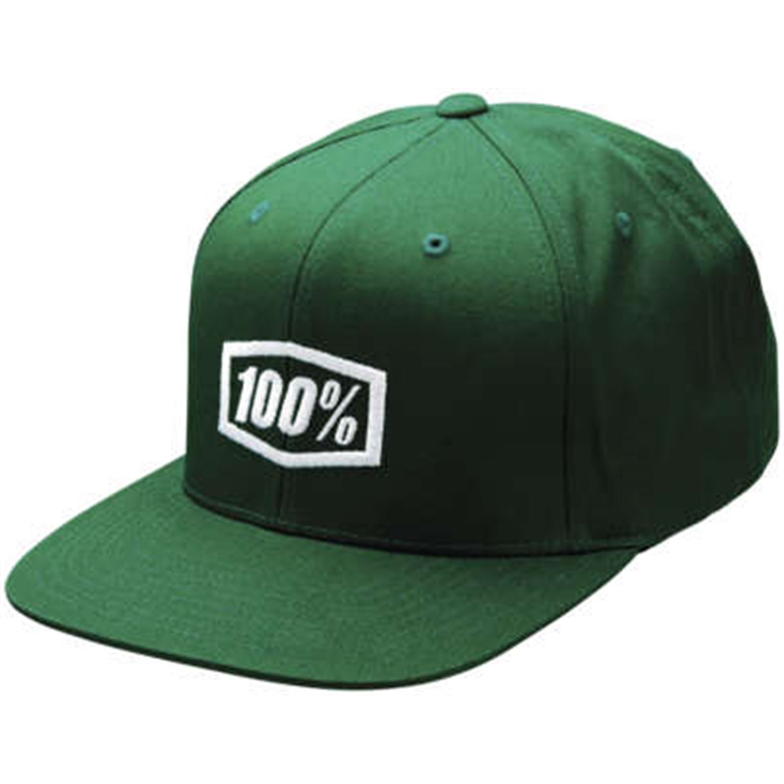 100% Icon Snapback Hat - Green - One Size 20044-00002_1067097
