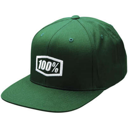 100% Icon Snapback Hat - Green - One Size 20044-00002_1067097