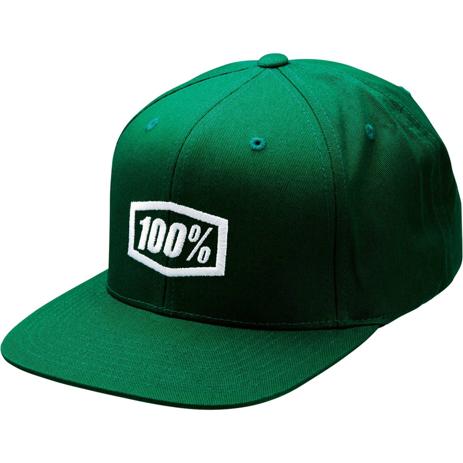 100% Icon Snapback Hat - Green - One Size 20044-00002_881134