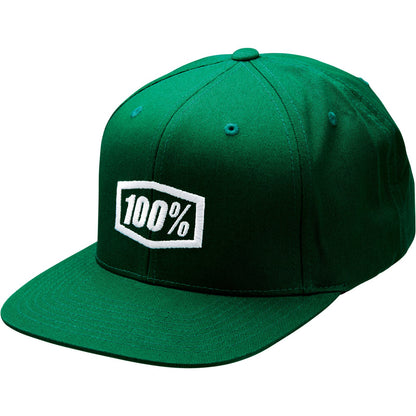 100% Icon Snapback Hat - Green - One Size 20044-00002_881134