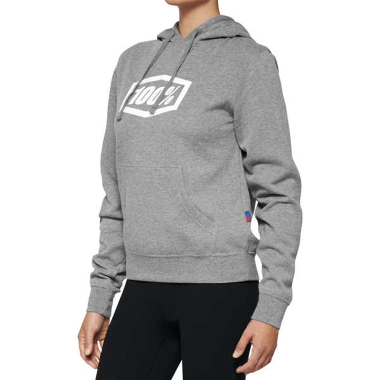 100% Women's Icon Hoody - Heather Grey - Medium 20031-00005_1067170