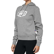 100% Women's Icon Hoody - Heather Grey - XL 20031-00007_1066909