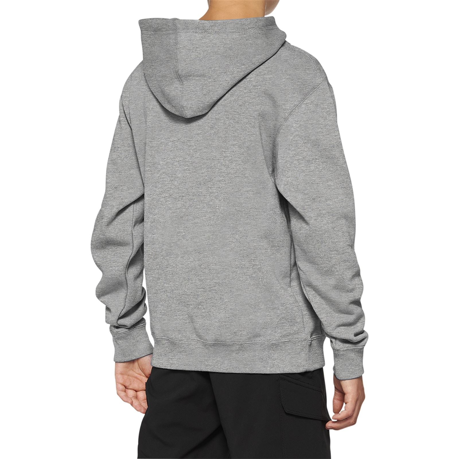 100% Youth Icon Hoody - Heather Grey - Youth Large 20030-00006_915111