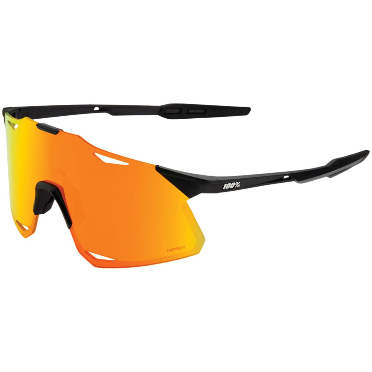100% Hypercraft Sunglasses Matte Black with HiPer Red Lens [MPN: 60000-00006]_2738571