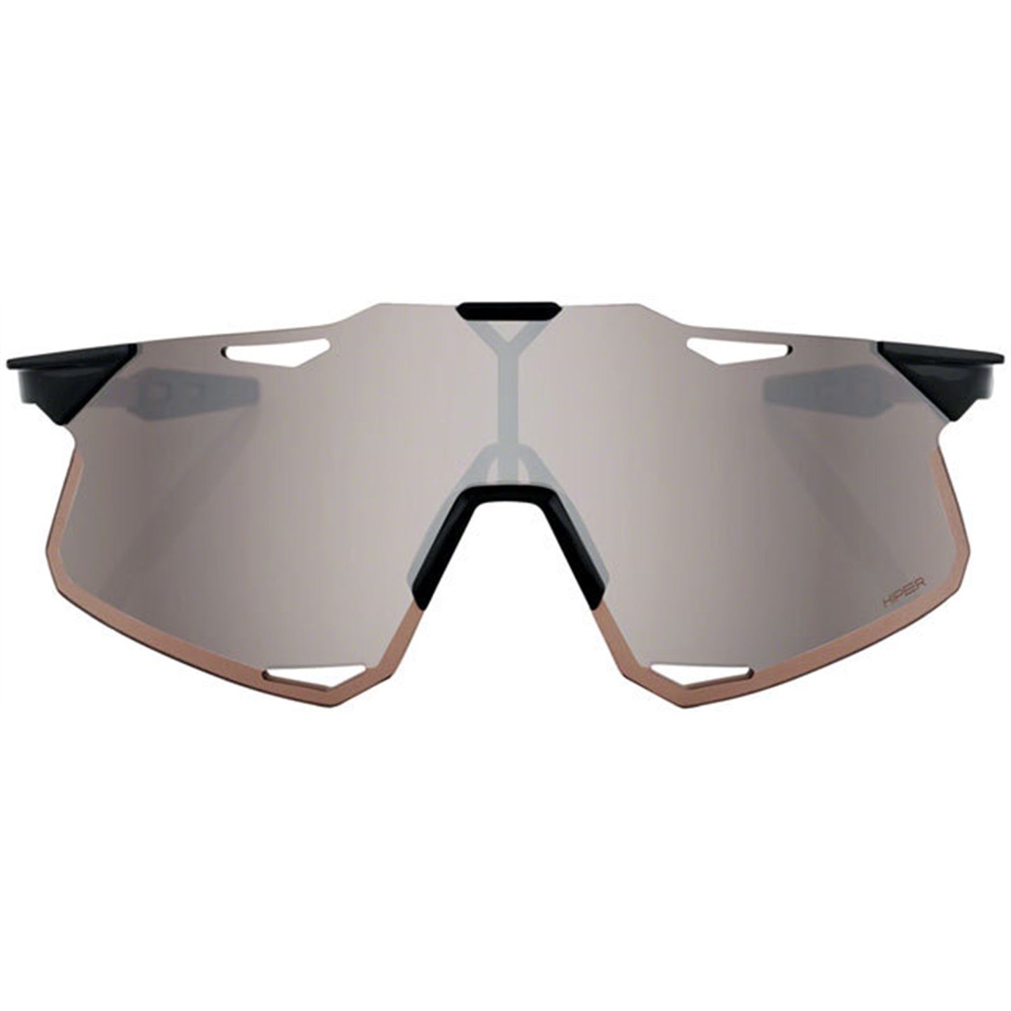 100% Hypercraft Sunglasses - Matte Black - Soft Gold Mirror Lens 60000-00010_1781700
