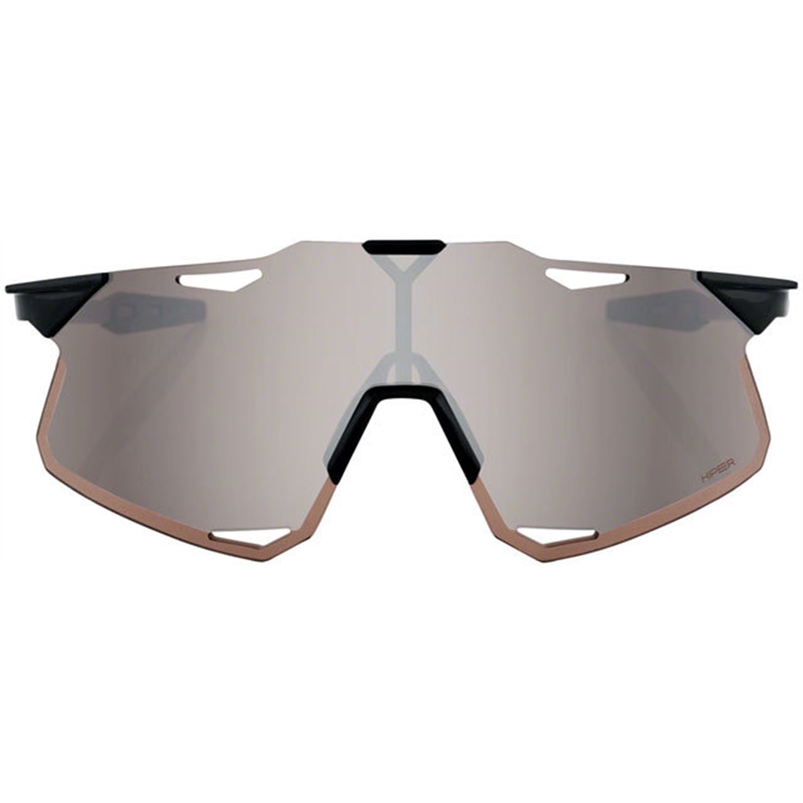 100% Hypercraft Sunglasses - Matte Black - Soft Gold Mirror Lens 60000-00010_1781700