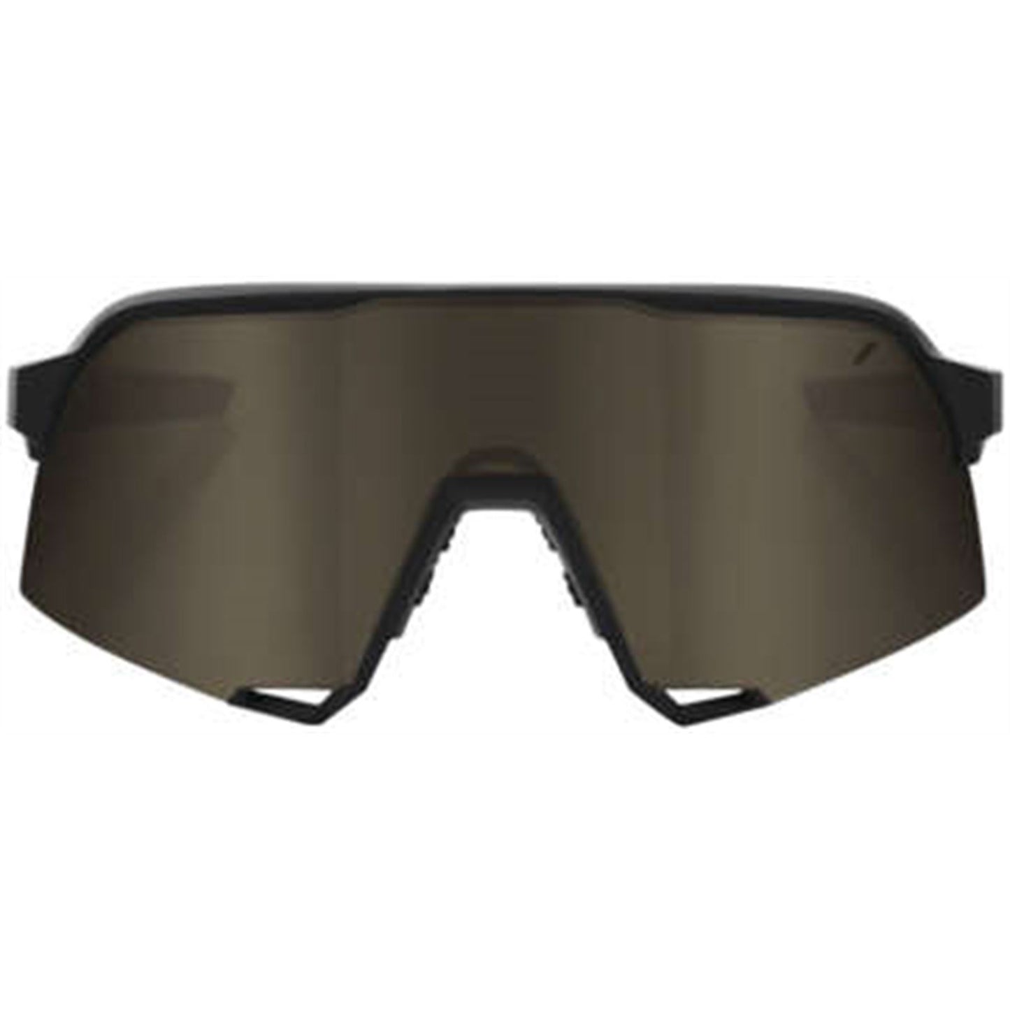 100% S3 Performance Sunglasses Soft Tact Black with Gold Mirror Lens 60005-00002_1067174