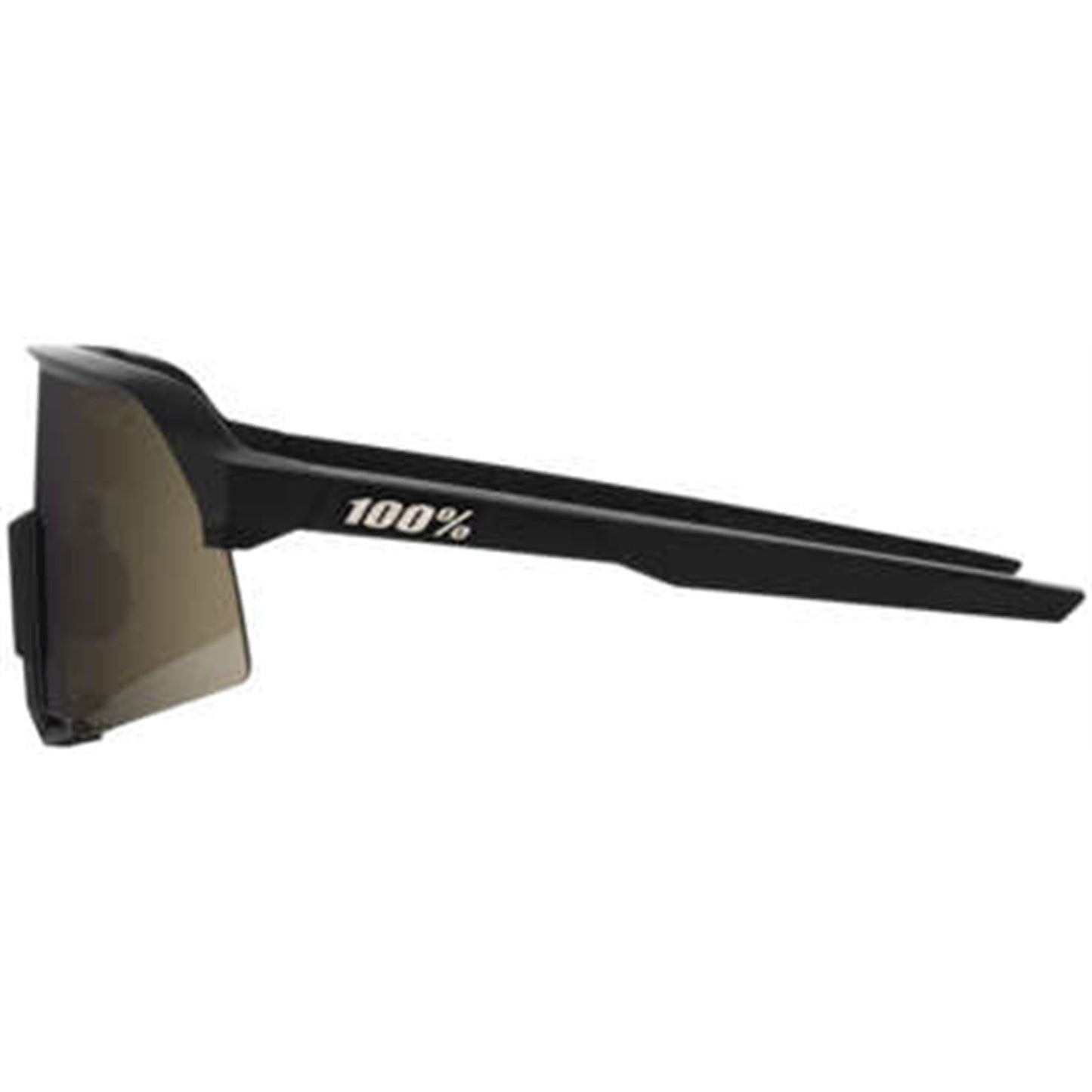 100% S3 Performance Sunglasses Soft Tact Black with Gold Mirror Lens 60005-00002_1067175