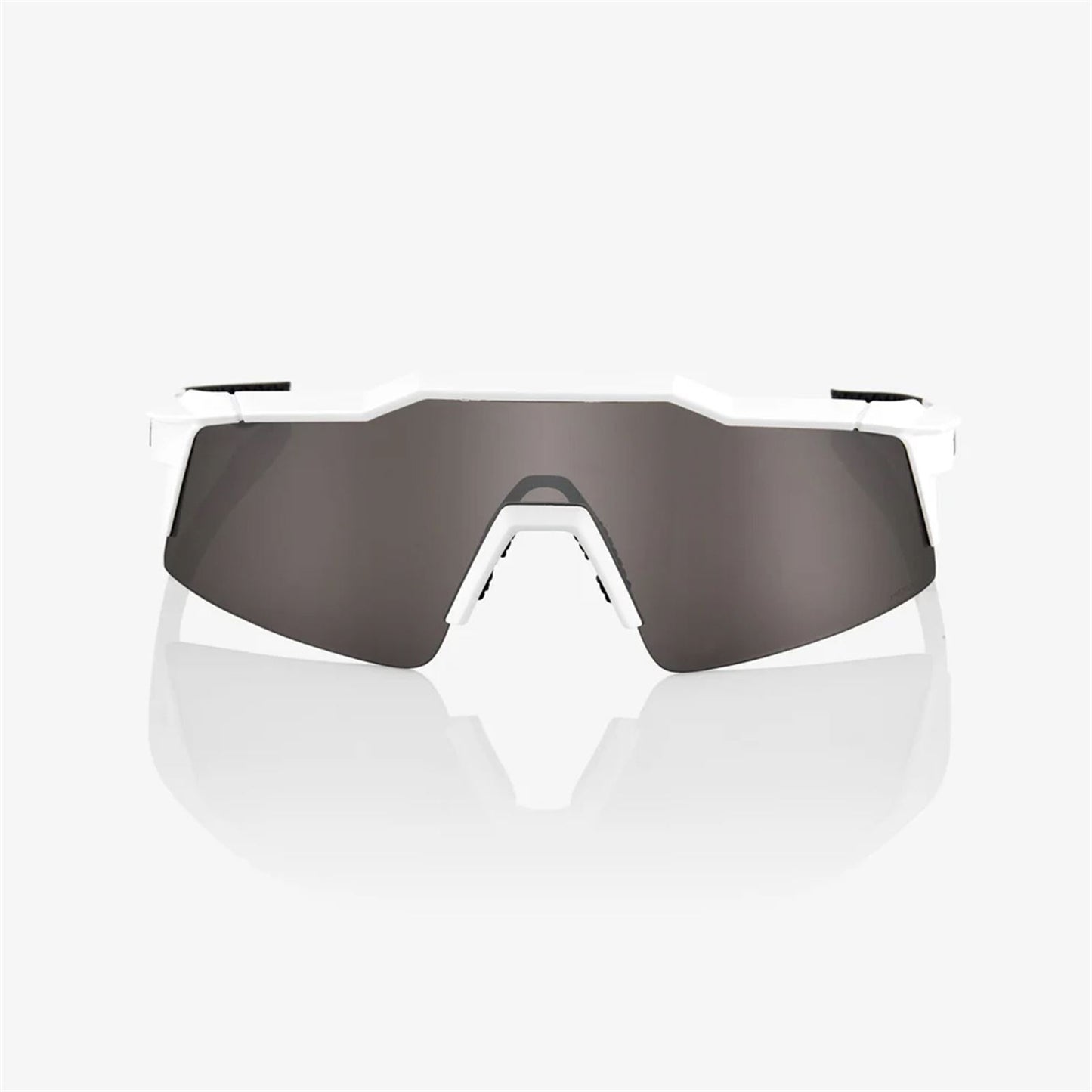 100% Speedcraft SL Sunglasses - Matte White - Silver Lens 60008-00002_1768220