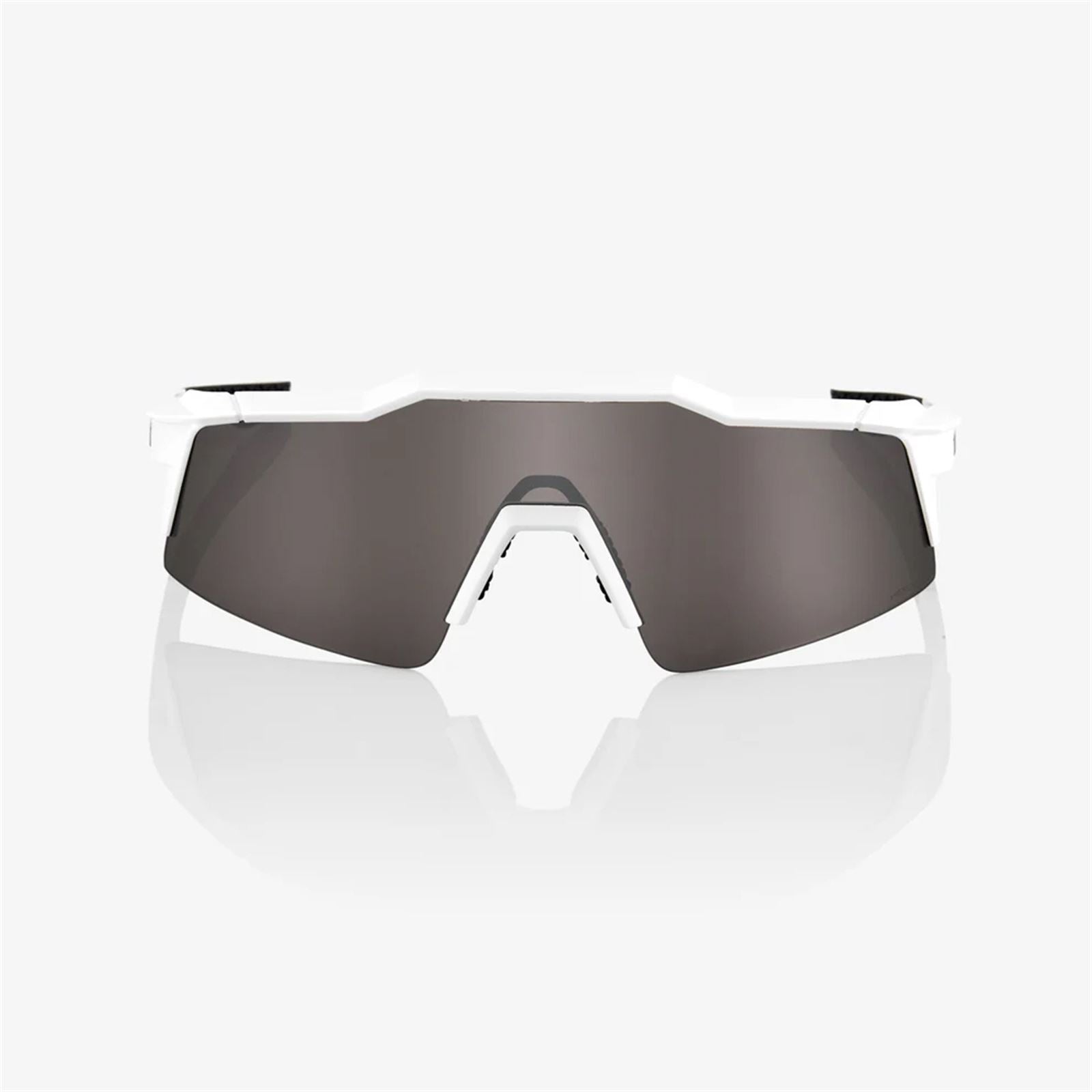 100% Speedcraft SL Sunglasses - Matte White - Silver Lens 60008-00002_1768220