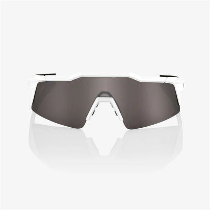100% Speedcraft SL Sunglasses - Matte White - Silver Lens 60008-00002_1768220