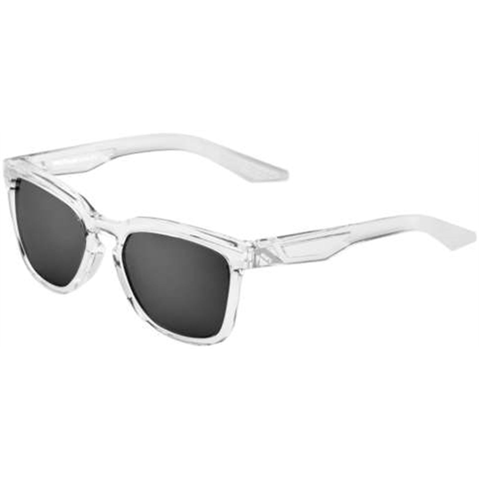 100% Hudson Sunglasses Crystal Haze with Black Lens 60027-00006_1067464