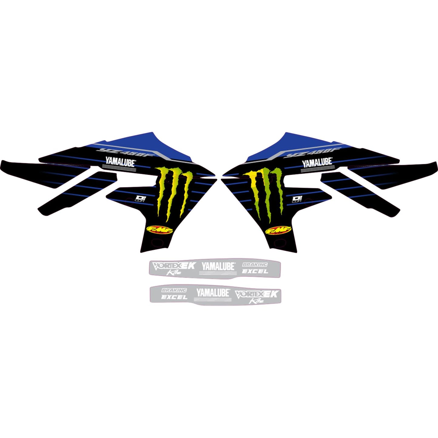 D'Cor Graphic Kit for Yamaha YZ450F - '22 Star [MPN: 10-50-602]_1095425