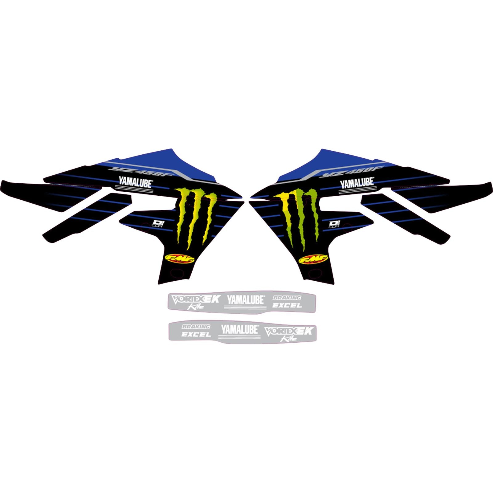 D'Cor Graphic Kit for Yamaha YZ450F - '22 Star [MPN: 10-50-602]_1095425