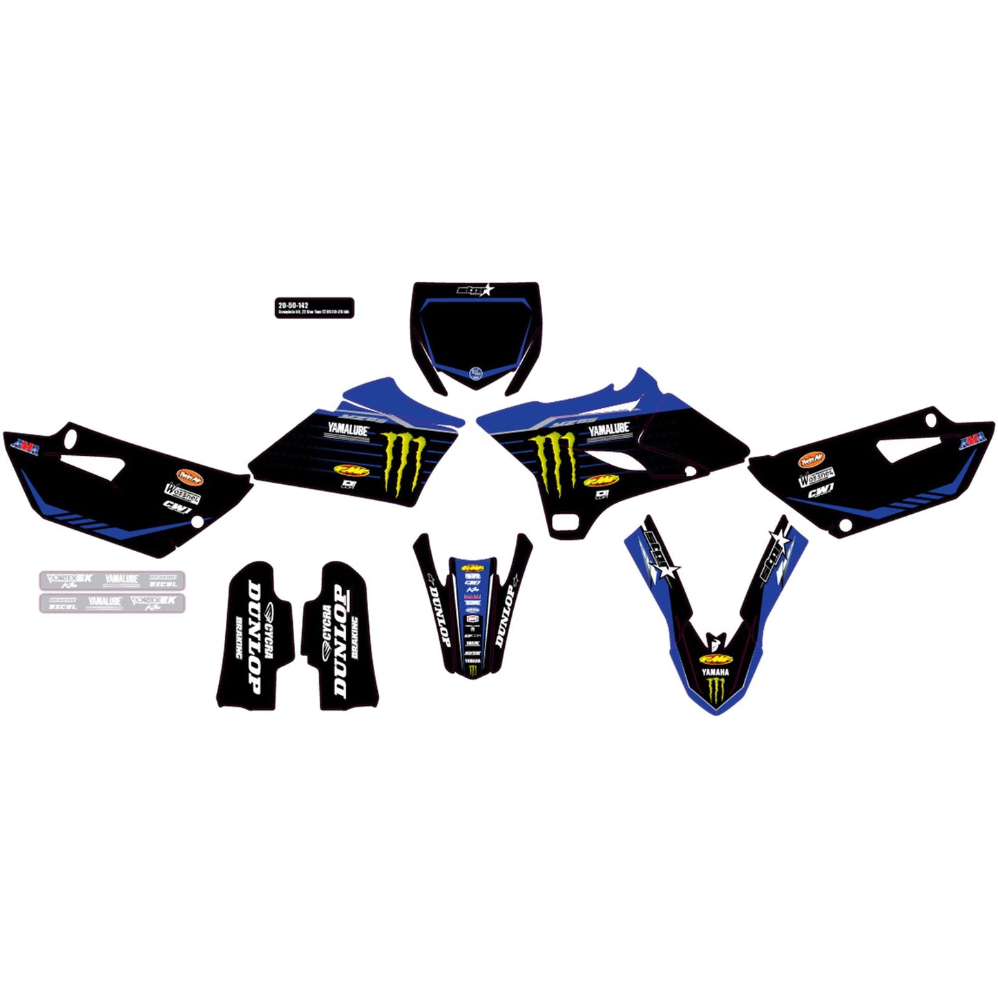 D'Cor Complete Graphic Kit 22 Star for Yamaha [MPN: 20-50-142]_880977
