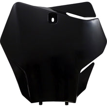 UFO Plastics Front Number Plate for GasGas - Black [MPN: GG07130-001]_1095504