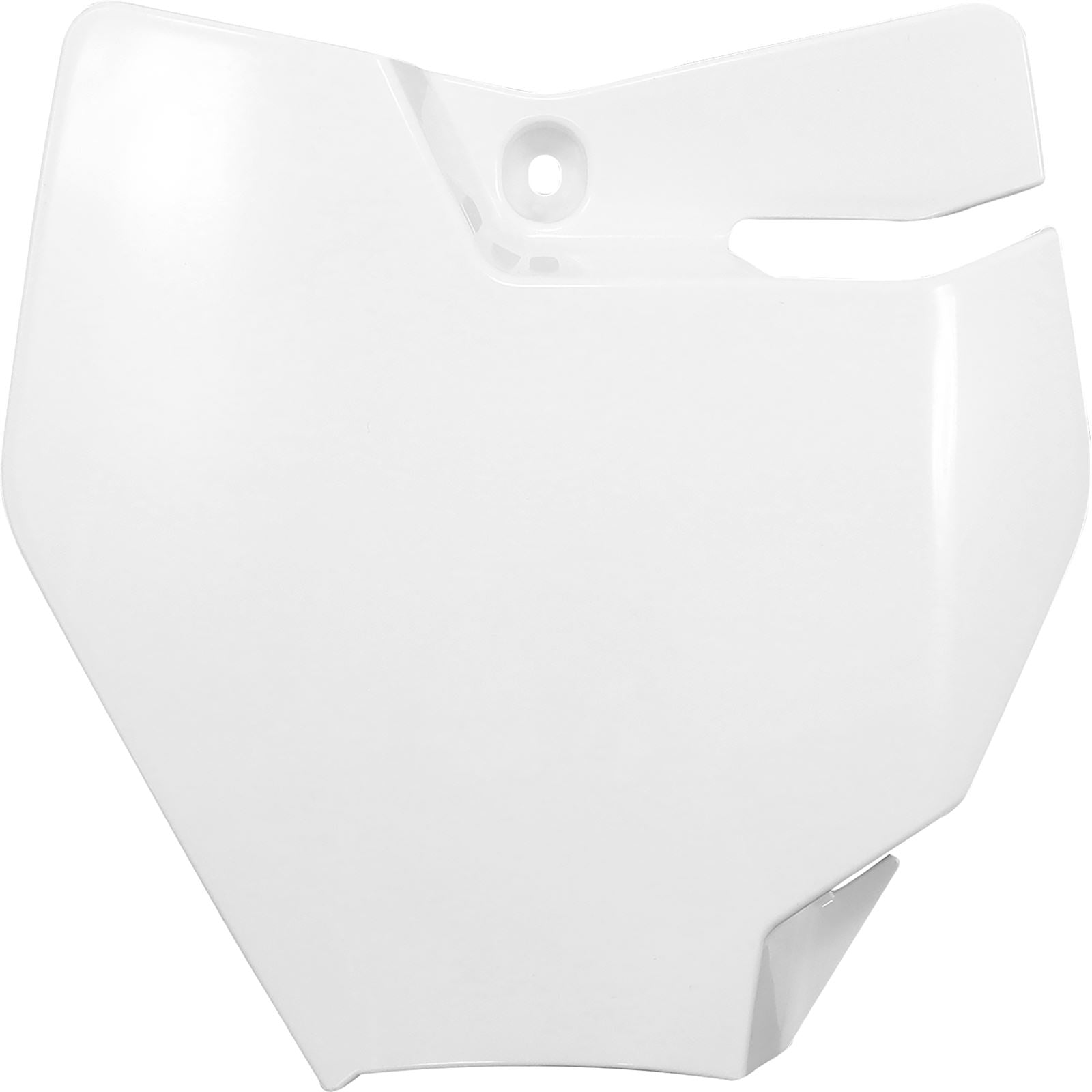 UFO Plastics Front Number Plate for GasGas - White [MPN: GG07106-041]_1103899