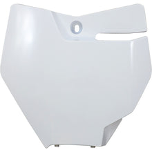UFO Plastics Front Number Plate for GasGas - White [MPN: GG07116-041]_1095462