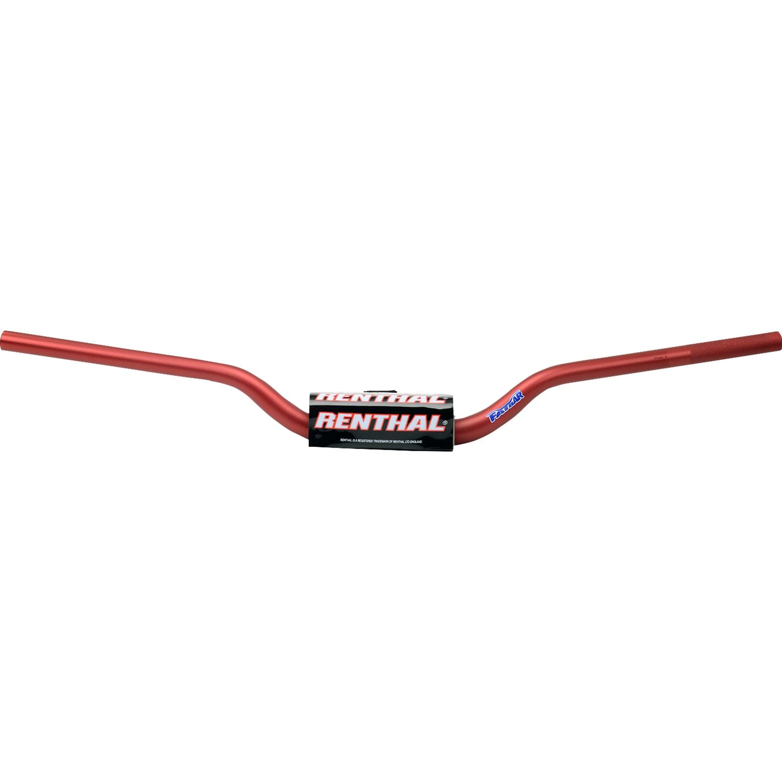 Renthal Fat Handlebar - 673 - Trials 100 Bou/Lampkin - Red 673-01-RD_1135296