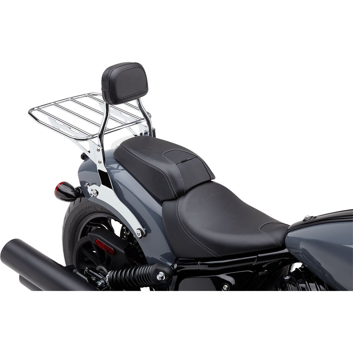 Cobra Backrest - Mini - Chrome for Indian 502-2012_1096492