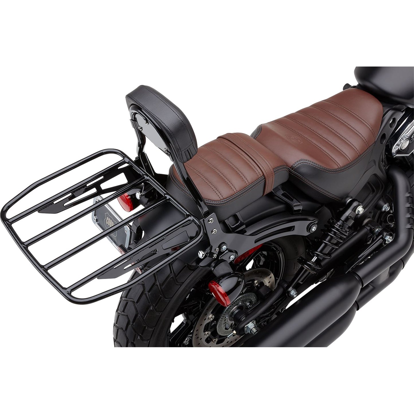 Cobra Detachable Backrest - Mini - Black - for Indian Chieftain '22 502-2012B_1095538