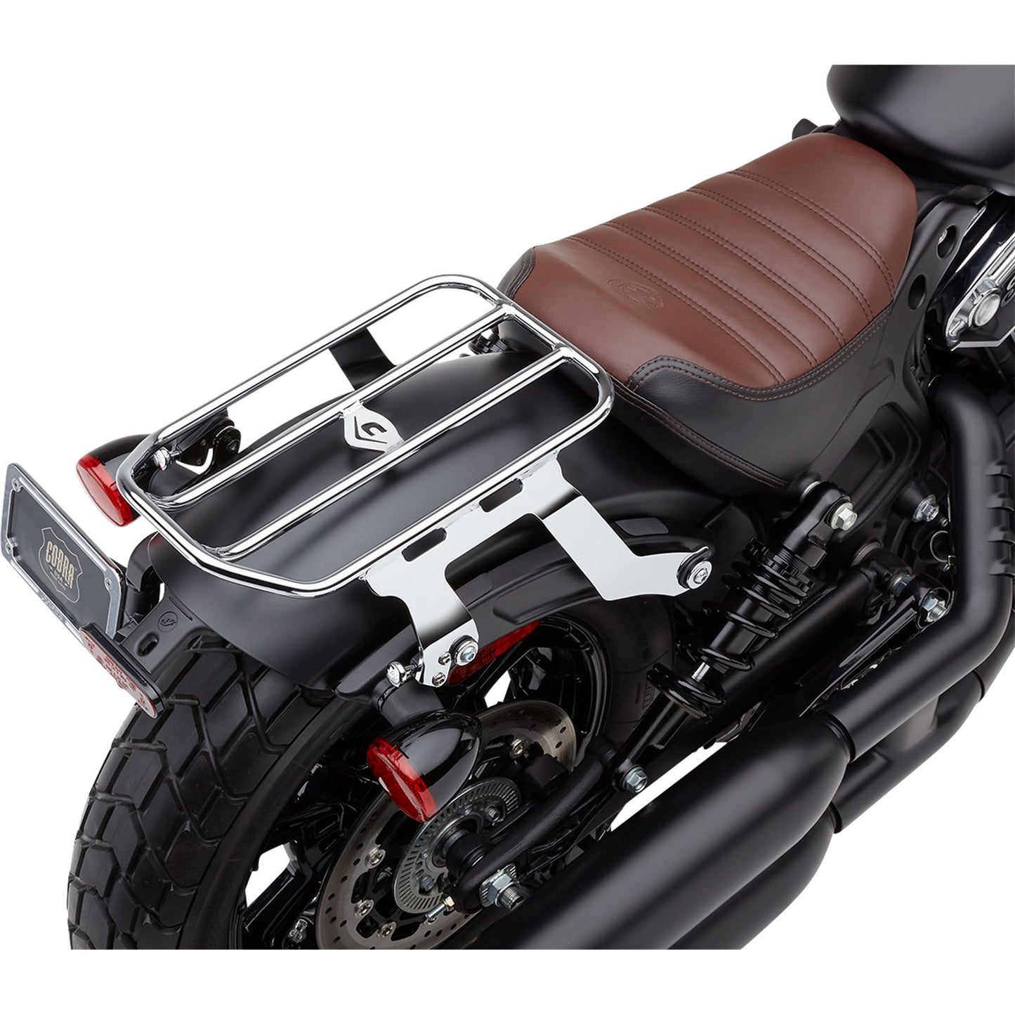 Cobra Solo Luggage Rack - Chrome - Bobber 502-2515_1134457