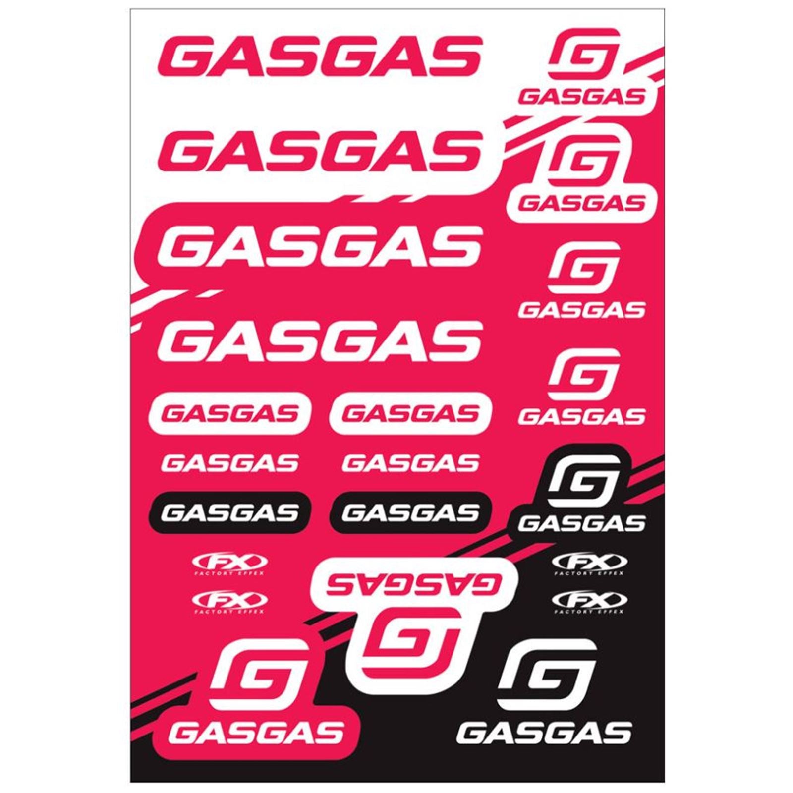 Factory Effex Sticker Sheet- GasGas RACING 25-68730_882069