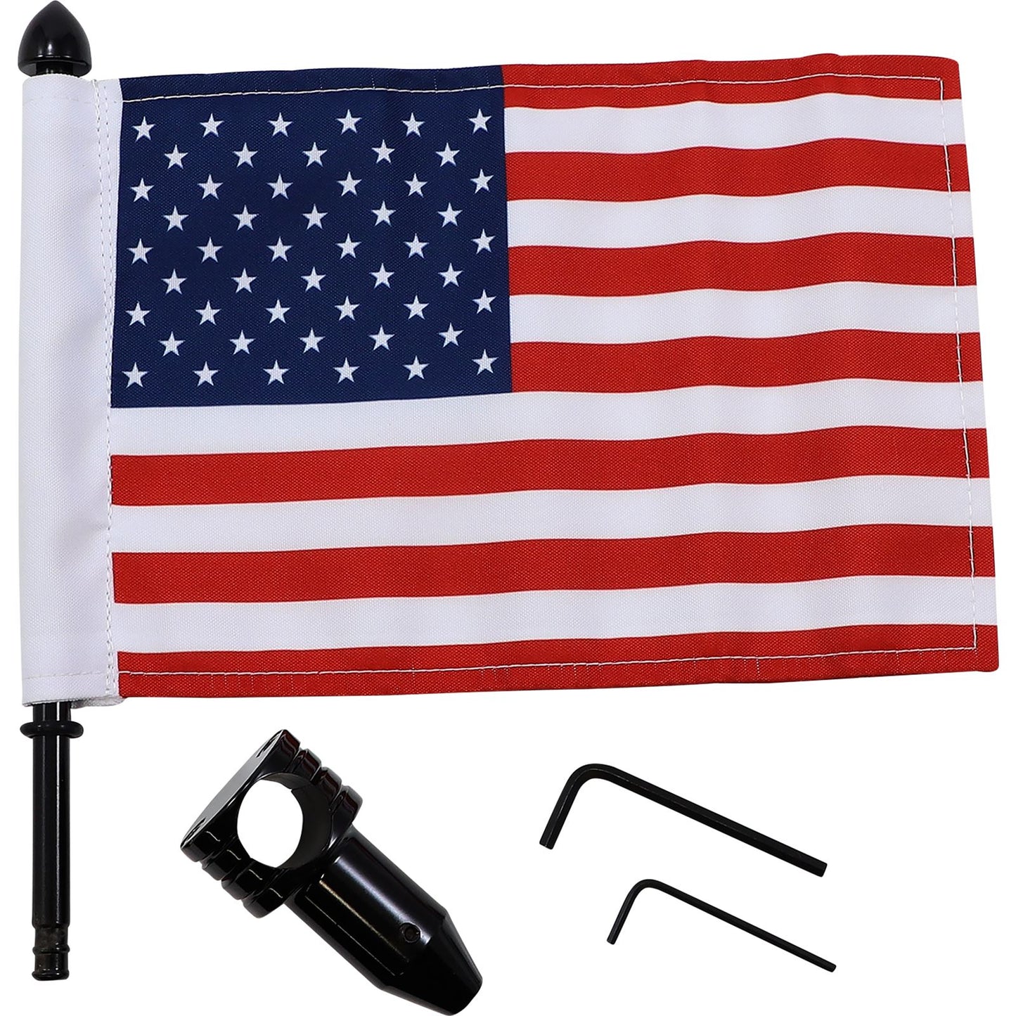 Pro Pad Flag Mount - 7/8" Round Bar with USA Flag [MPN: BRFM-FXD2]_1095531