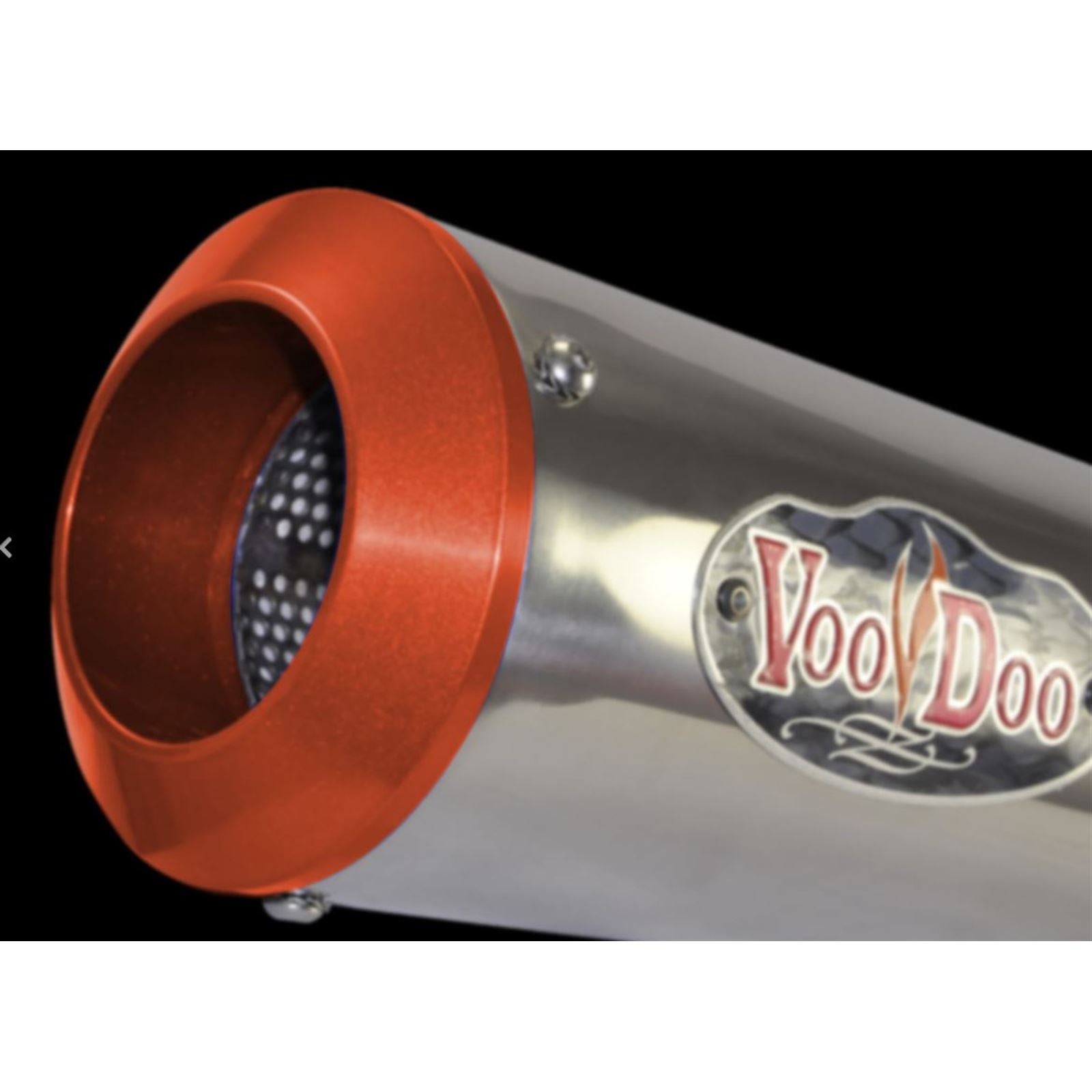 Voodoo Billet End Cap for Sidewinder Exhausts - Red VMECR_882655