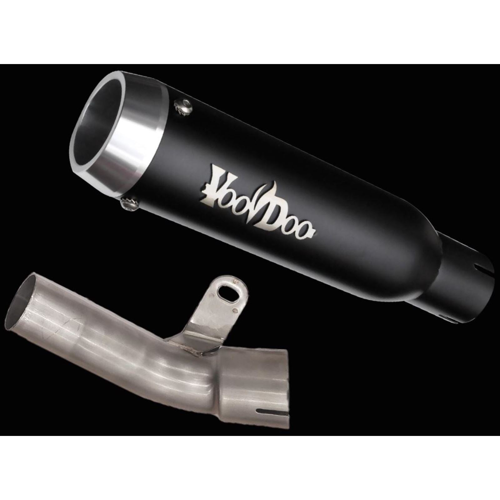 Voodoo Mini Meg Shorty Race Exhaust - Black VMMEZX10L6CDB_882562