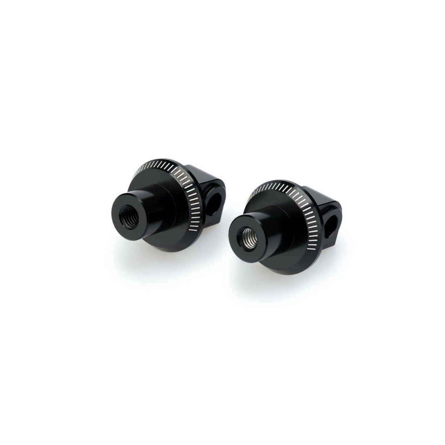 Puig Footpeg Adapter - Passenger - Black - Suzuki [MPN: 9657N]_883392