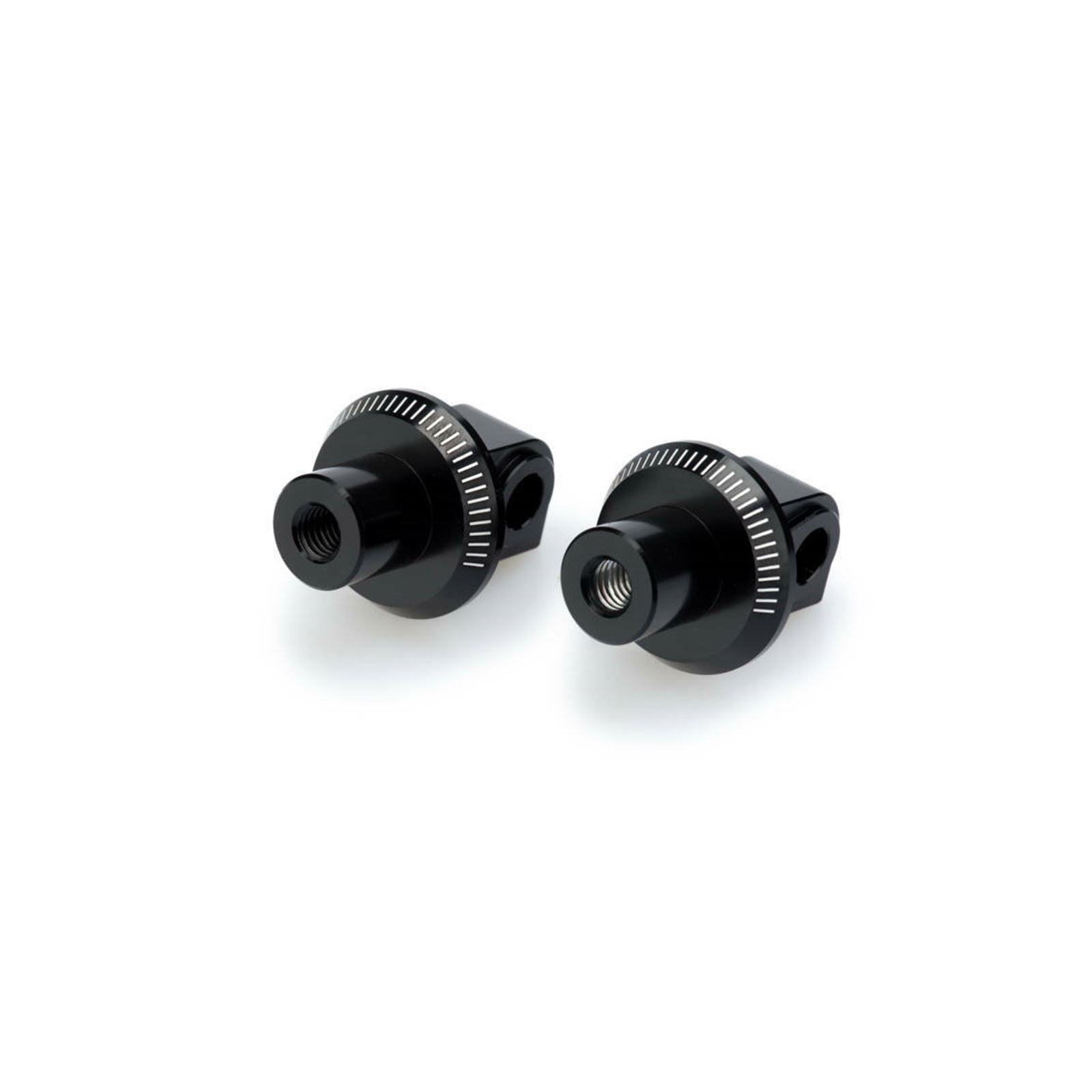 Puig Footpeg Adapter - Passenger - Black - Suzuki [MPN: 9657N]_883392