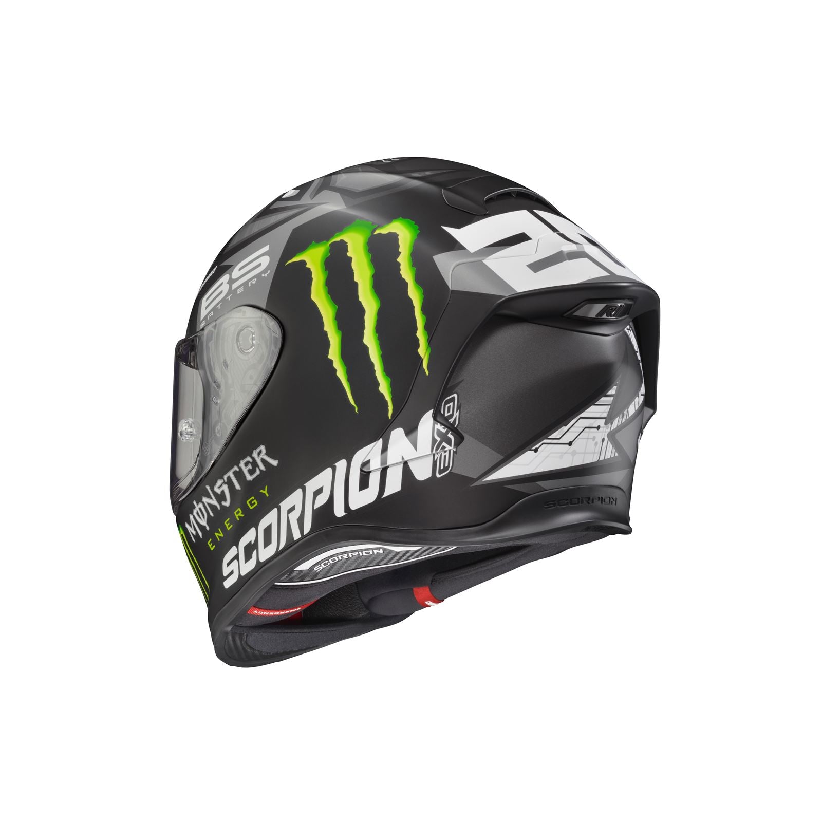 ScorpionEXO Exo-R1 Air Helmet Quartararo Monster-Energy - Silver - Medium R1-4204_1069717