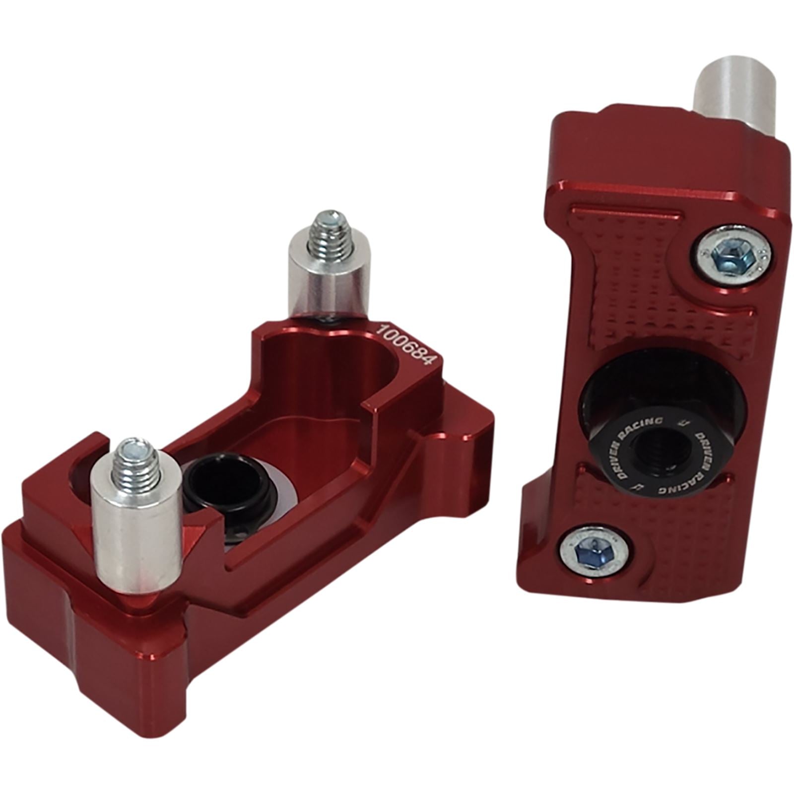 Driven Captive Axle Block Sliders for Yamaha - Red DRCAX-204RD_883470