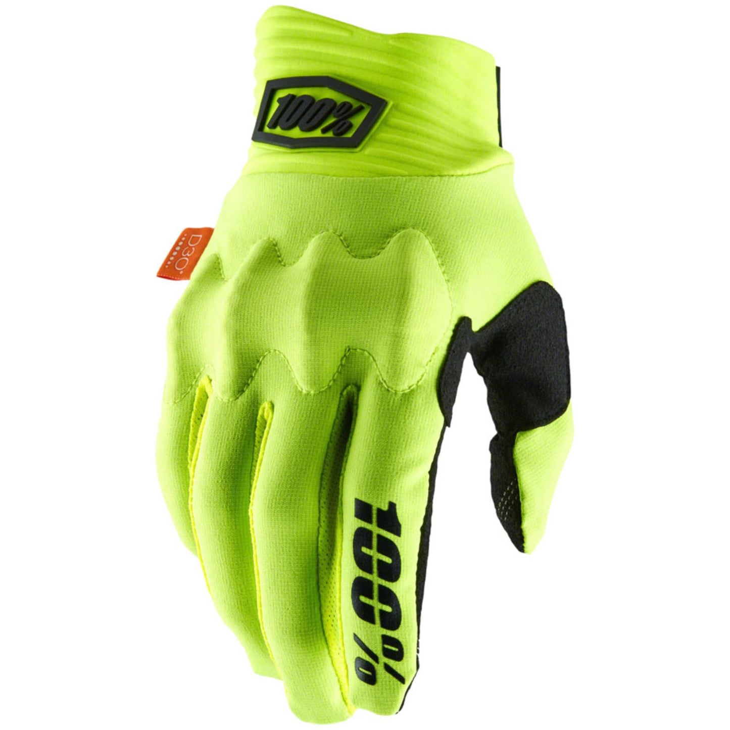 100% Cognito Gloves Flo Yellow/Black, Small 10014-00015_1361600