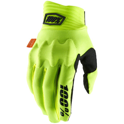 100% Cognito Gloves Flo Yellow/Black, Small 10014-00015_1361600