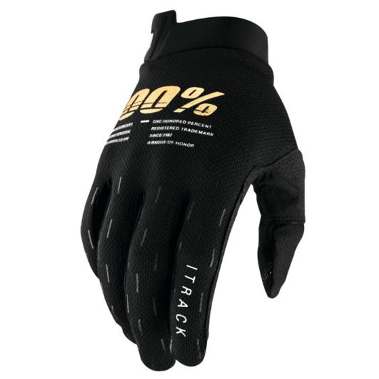 100% Men's iTrack Gloves Black, Medium [MPN: 10008-00006]_885265