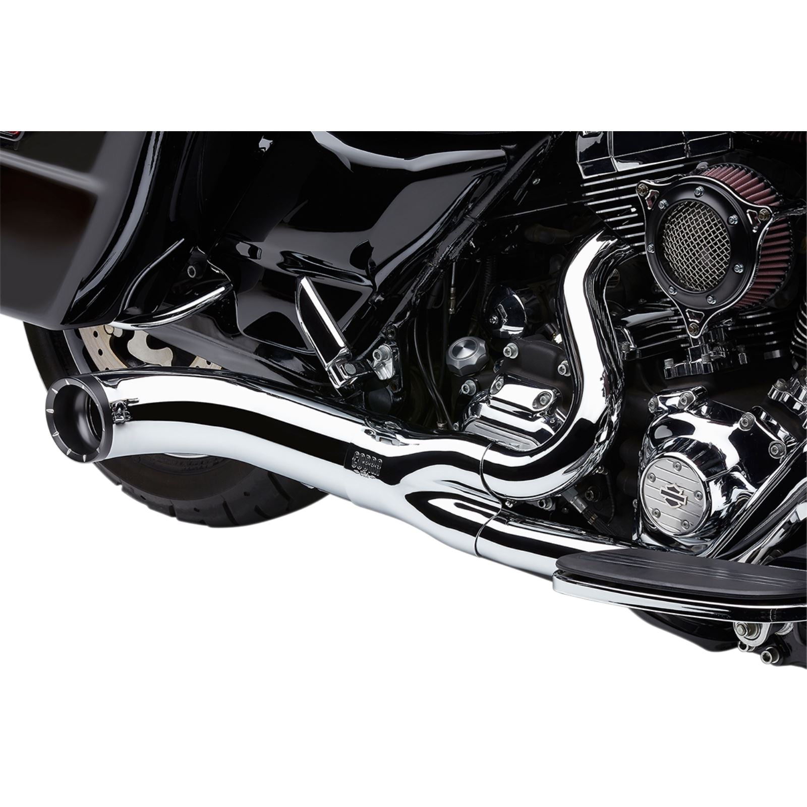 Cobra Turn Out 2-into-1 Exhaust System - Chrome 6270-1_1147536