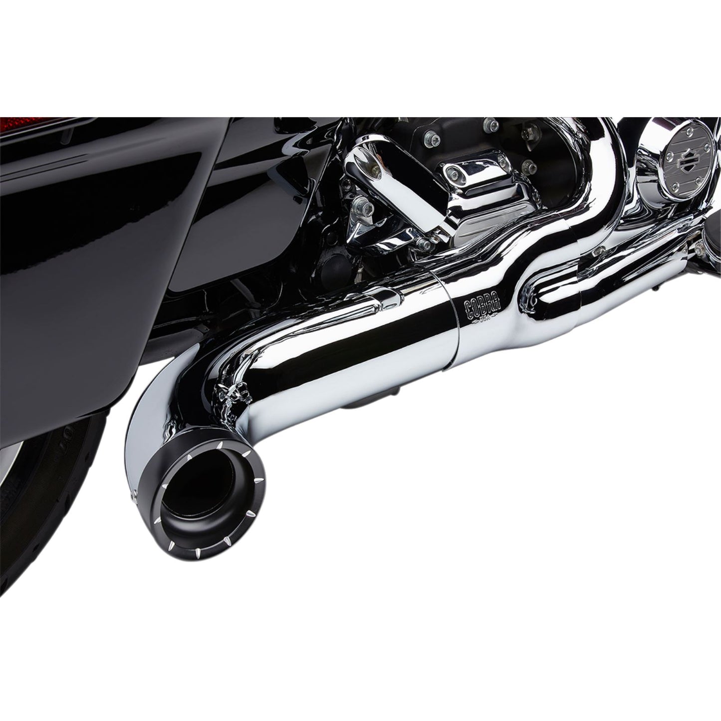 Cobra Turn Out 2-into-1 Exhaust System - Chrome 6270-1_1147538