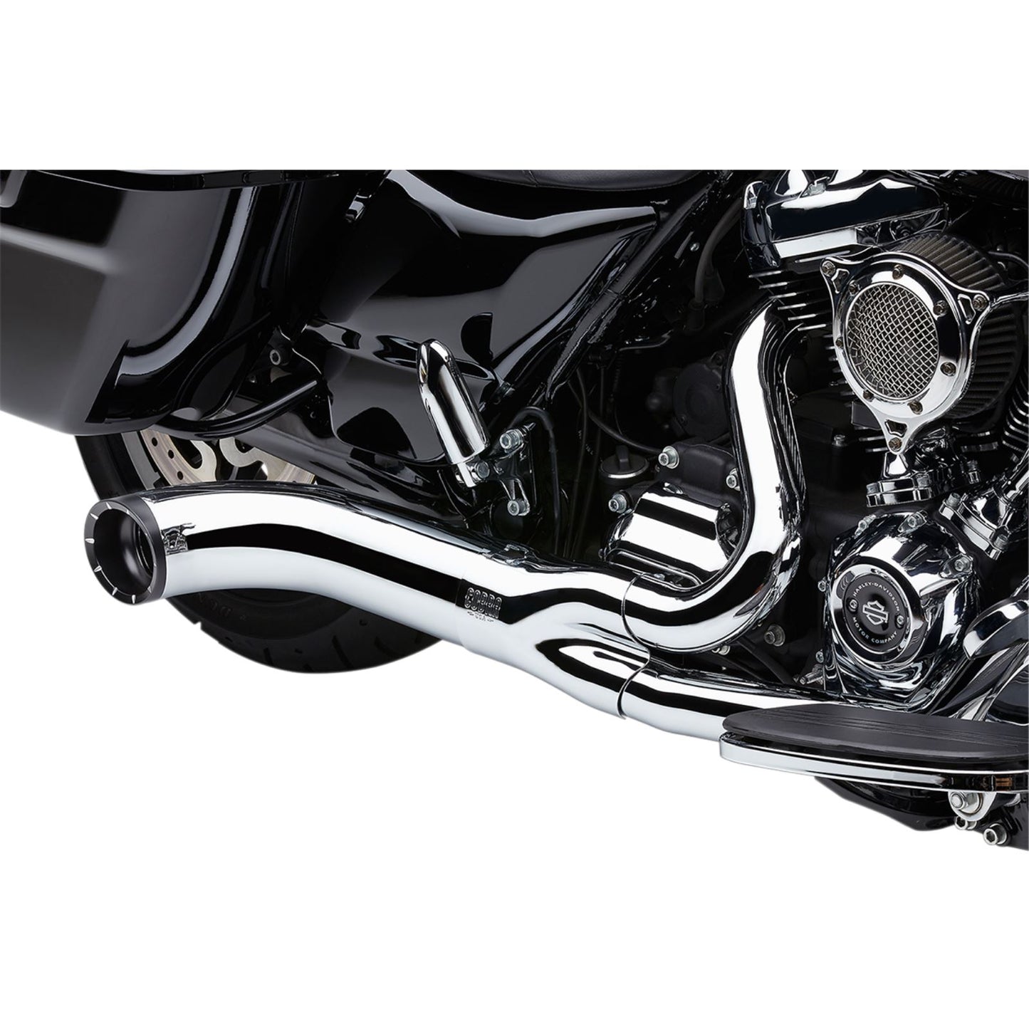 Cobra Turn Out 2-into-1 Exhaust System - Chrome [MPN: 6271-1]_1146452