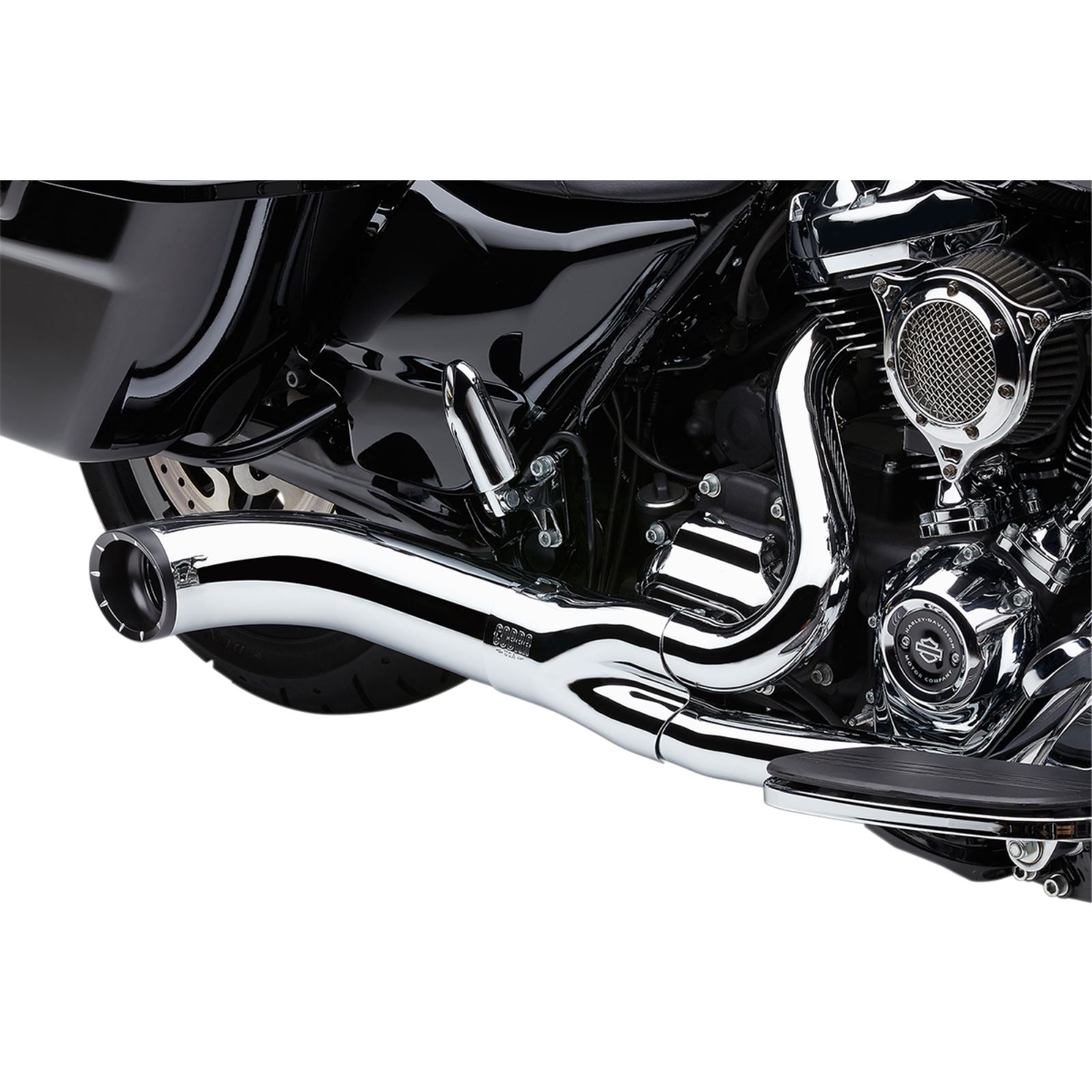 Cobra Turn Out 2-into-1 Exhaust System - Chrome [MPN: 6271-1]_1146452