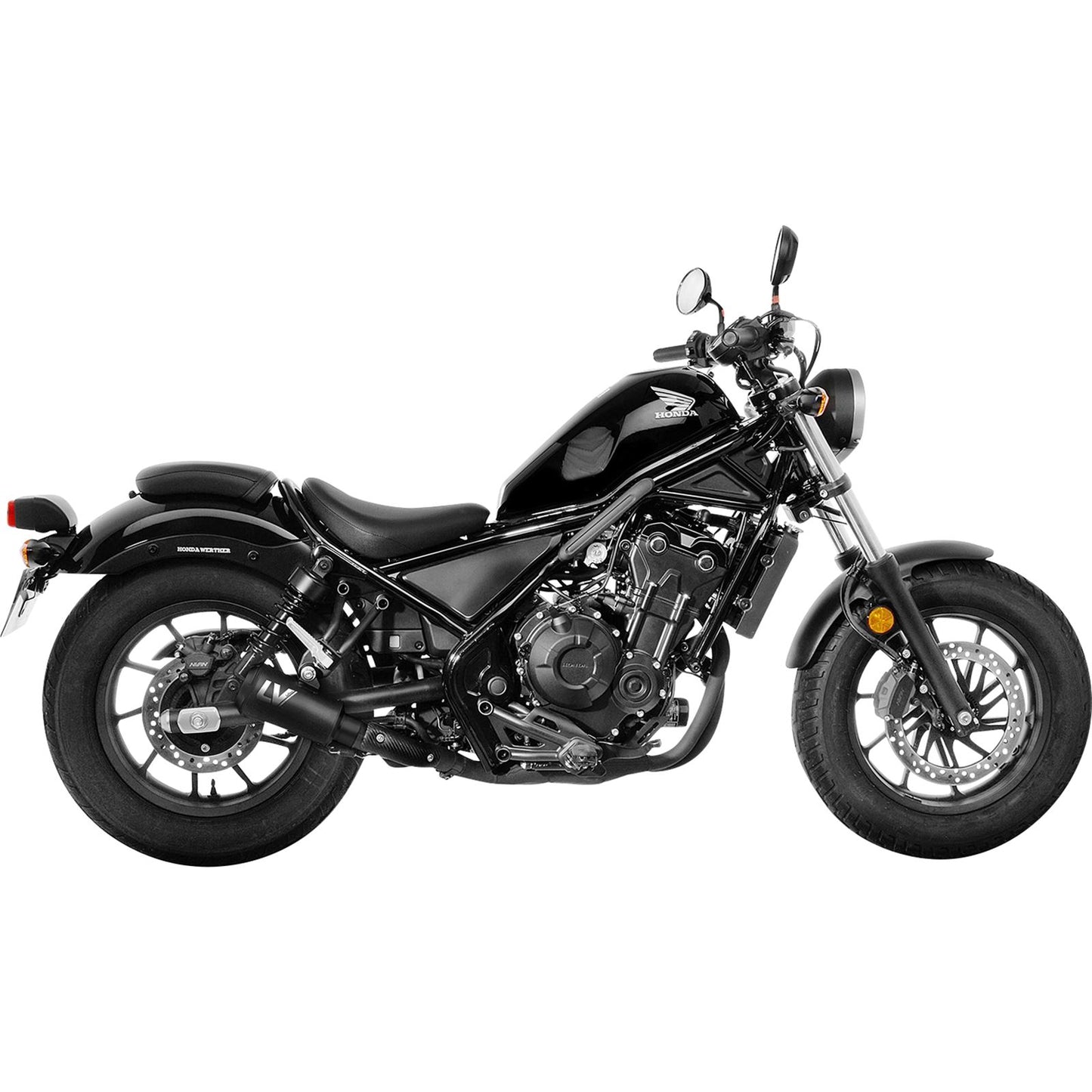 Leovince LV-10 Muffler - Rebel - Full Black for Honda [MPN: 15224FB]_1102119