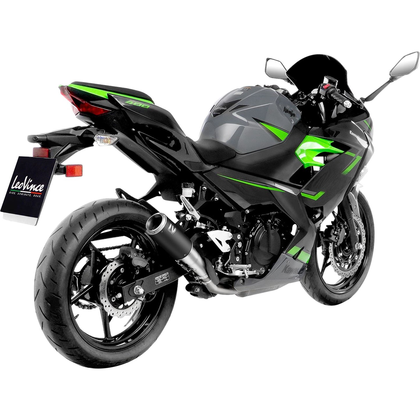 Leovince LV Corsa Muffler - Black Edition for Kawasaki [MPN: 15400B]_1097356