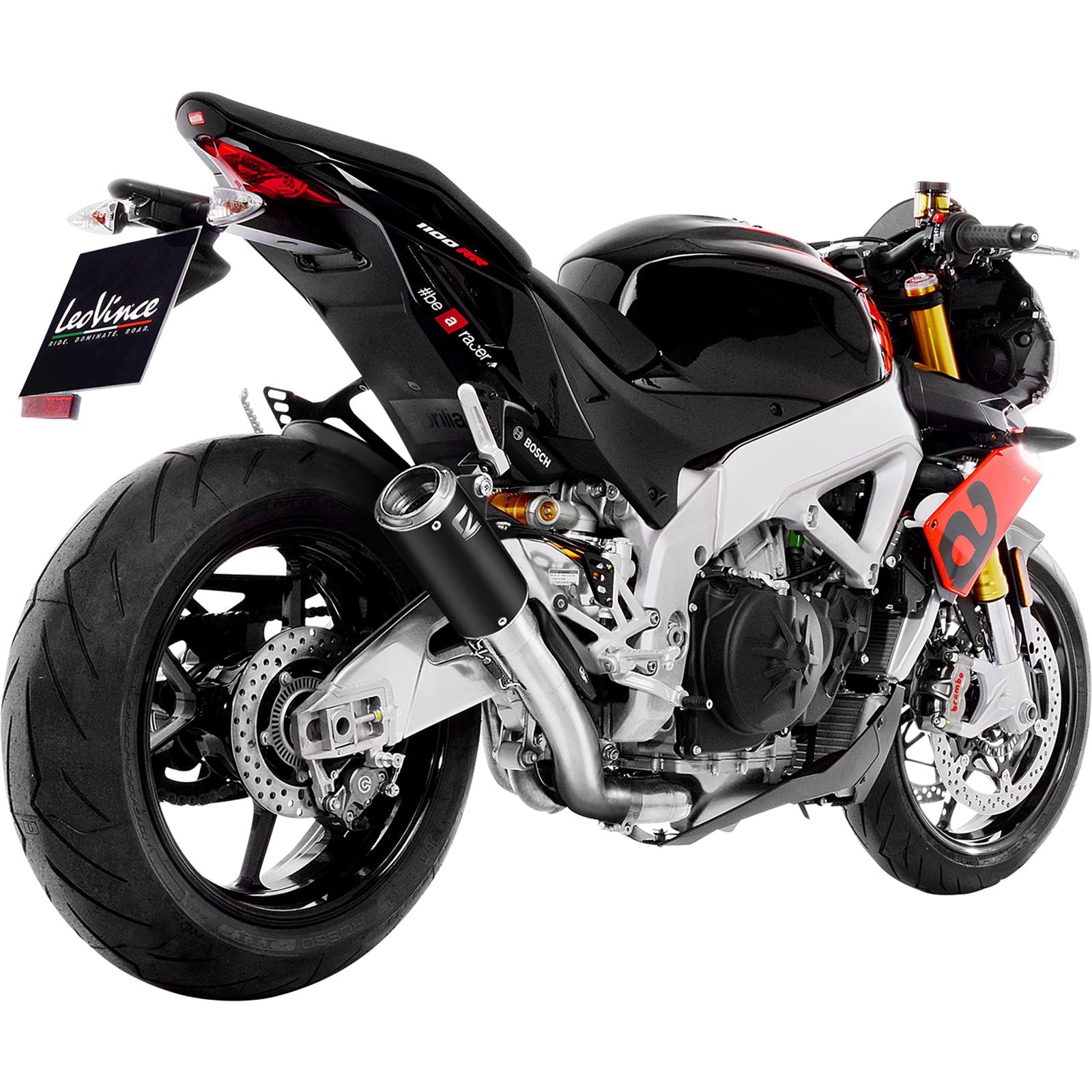 Leovince LV Corsa Muffler - Black Edition for Aprilia [MPN: 15401B]_1102121